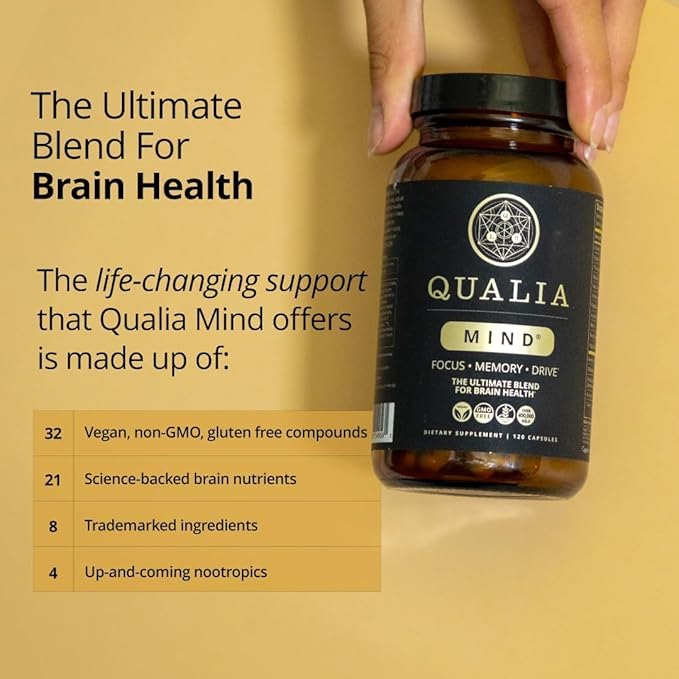 Brain Support Supplement for Focus, Concentration & Cognitive Performance | Advanced Nootropic Formula for Mental Clarity & Long-Term Brain Health (6-Week Supply)