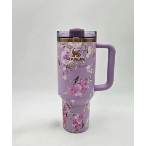 Stanley X Love Shack Fancy Cup 40 oz - Happy Thoughts Quencher Rosa Beaux Purple  New