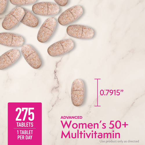 Member's Mark Advanced Women's 50+ Multivitamin Tablets, 275 ct.  New