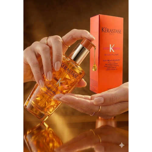 Kerastase Discipline Oleo Relax Advanced Hair Smoothing Oil 3.4oz New