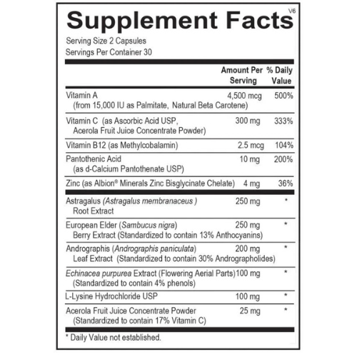 Viracid Immune Support Supplement 60 Capsules – Boost Immunity