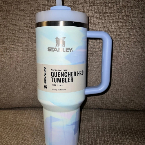 Stanley Cool Serene Quencher Tumbler Straw Cup 40oz Brushstrokes IN HAND