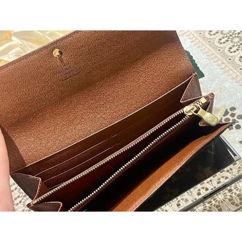 Louis Vuitton Portefeuille Sarah Long Wallet Brown Monogram  New
