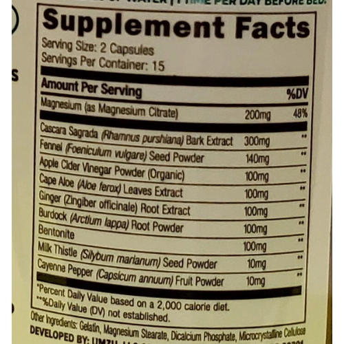 FRESH Umzu ZUPOO Colon Cleanse & Gut Support w Bentonite (easy 7 day protocol)