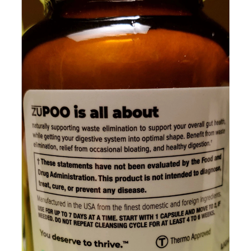 FRESH Umzu ZUPOO Colon Cleanse & Gut Support w Bentonite (easy 7 day protocol)