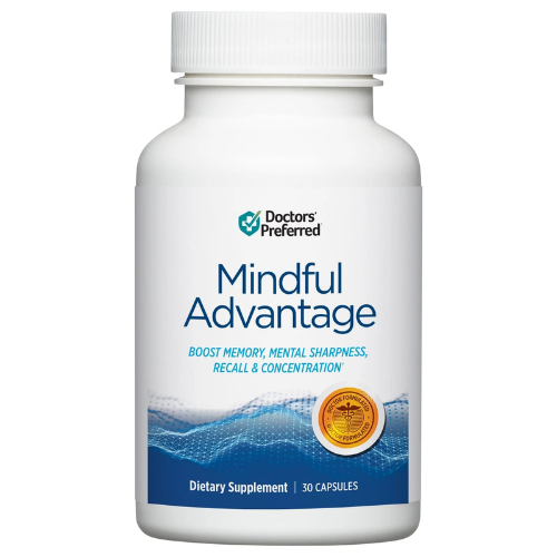 DOCTORS' PREFERRED Mindful Advantage Think Faster Brain Memory Supplements 30Cap  New