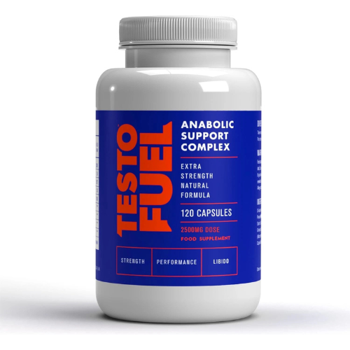 TestoFuel 120 T-Booster Pills for Men - Natural Testosterone & Muscle Support Su  New