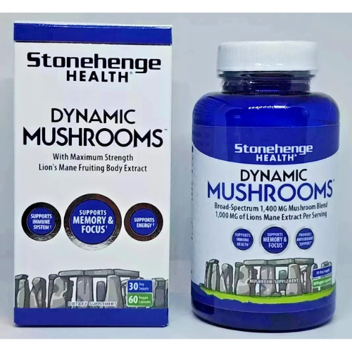 Dynamic Mushroom 60 Veggie Caps – Stonehenge Health Supplement  New