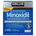 Kirkland Minoxidil 5% Extra Strength Men Hair Regrowth Solution 6 Months Supply