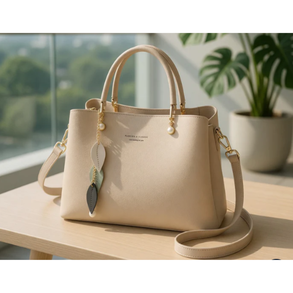 2026 Princess Diana Style Genuine Leather Tote Bag for Women – Large Capacity Light Luxury Crossbody Handbag, Minimalist Everyday Shoulder Bag