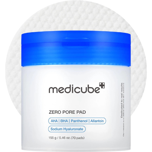 Medicube Zero Pore Pads 2.0 Dual-Textured Facial Toner Pads.