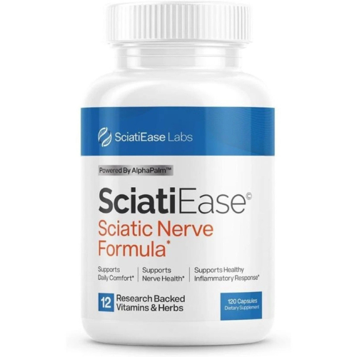 Nerve Support Supplement for Sciatic Nerve Health, Nerve Comfort & Daily Wellness | Advanced Nutritional Formula Capsules (120 Count)