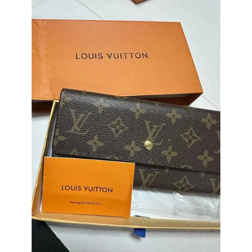 Louis Vuitton Portefeuille Sarah Long Wallet Brown Monogram  New