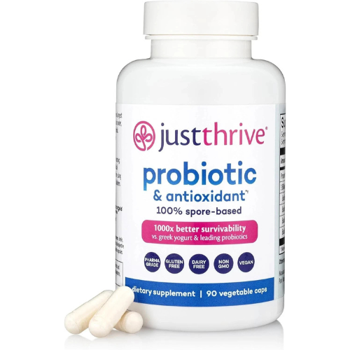 Just Thrive Probiotic & Antioxidant – Spore-Based Gut & Immune Support, 90 Ct