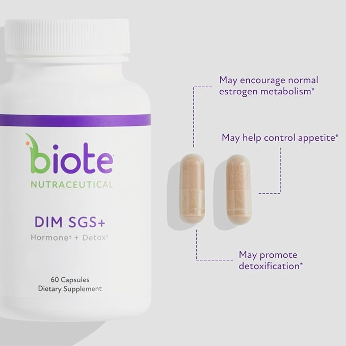 Hormone Balance & Detox Capsules with DIM SGS+ – Daily Wellness Support (60 Capsules) | BioTE Nutraceuticals