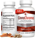 Cinnamon Extract Capsules with Chromium & Vitamins D3 K2 – Metabolic & Wellness Support (30 Capsules) | CinnaChroma