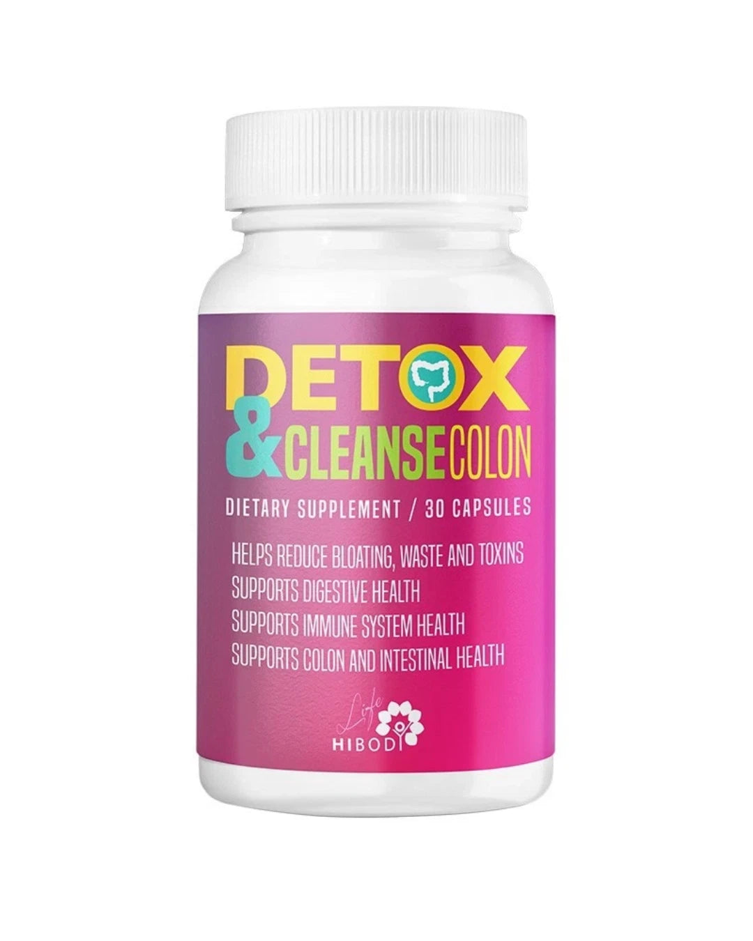 Digestive Cleanse & Gut Health Capsules – Daily Detox Support Supplement | Hibody