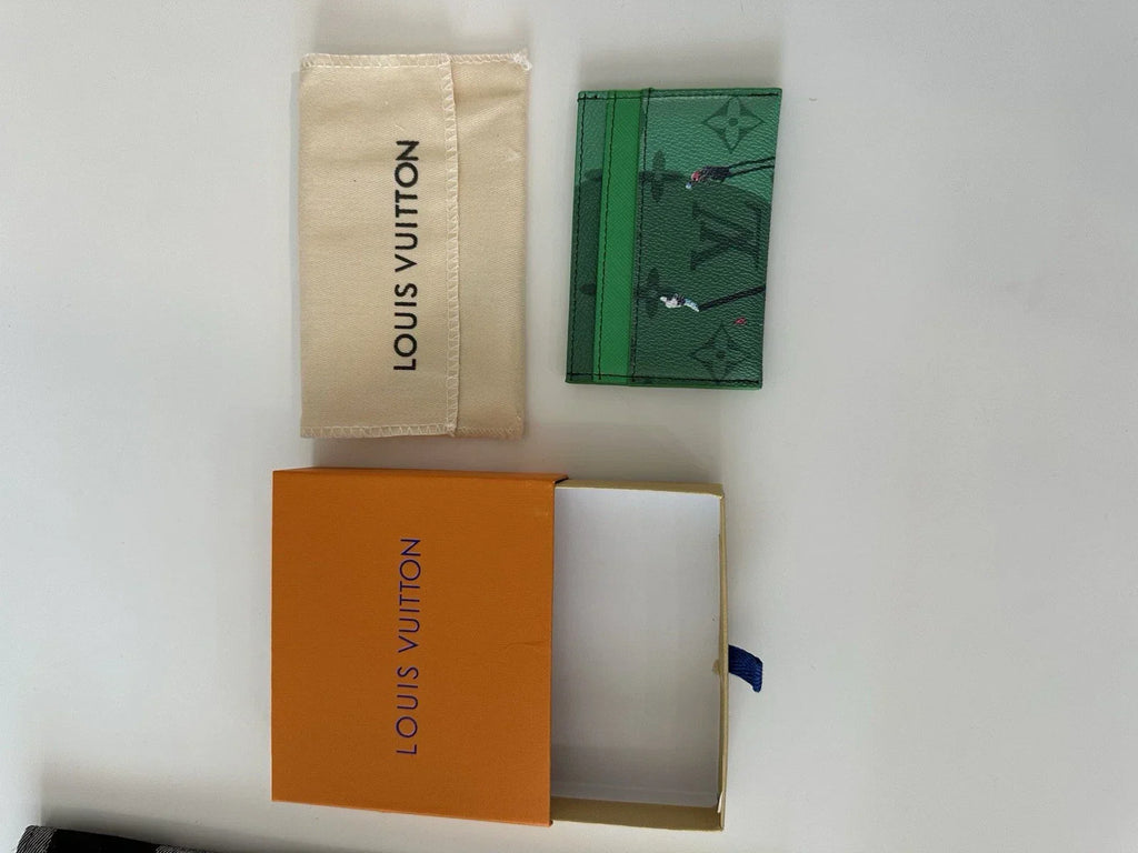 Louis Vuitton Golf Double Card Holder – Luxury Leather Card Wallet Designer LV Card Case