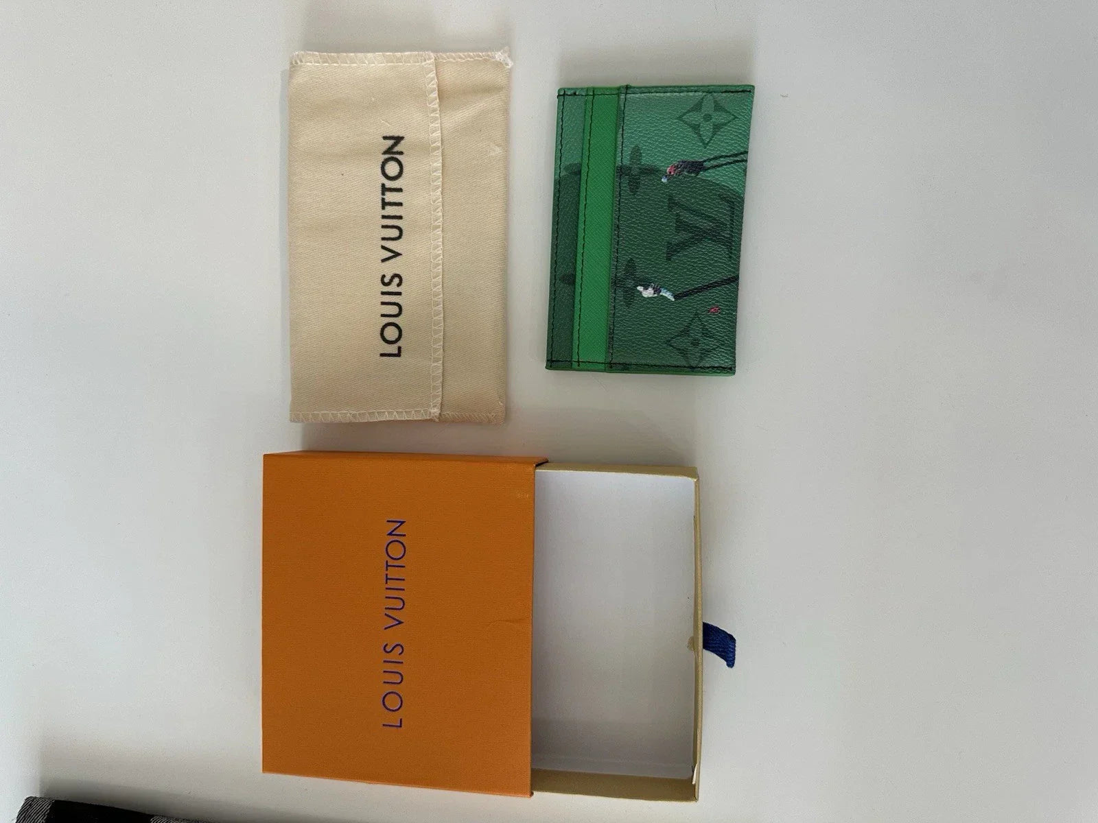 Louis Vuitton Golf Double Card Holder – Luxury Leather Card Wallet Designer LV Card Case