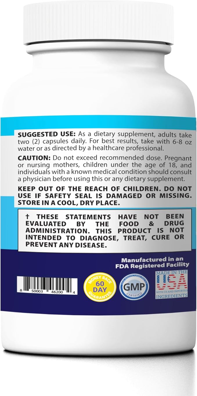 Marine Omega-3 DHA Capsules with Vitamin D3 & Ecklonia Cava – Brain & Heart Health Support Supplement
