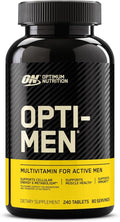 Opti-Men Daily Multivitamin for Men – Immune, Energy & Amino Acid Support (240 Tablets / 80 Day Supply)