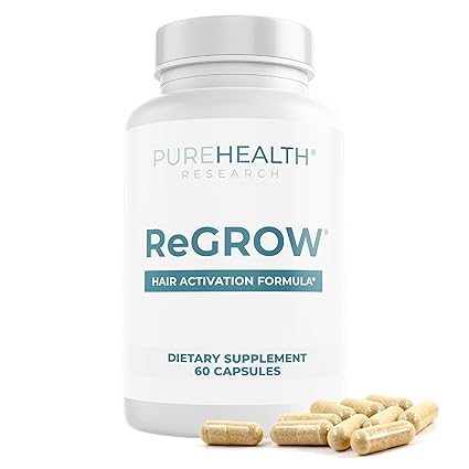 Hair Growth Support Supplement for Thicker Hair, Scalp Health & Hair Strength | Biotin, Collagen & Botanical Formula Capsules (60 Count)
