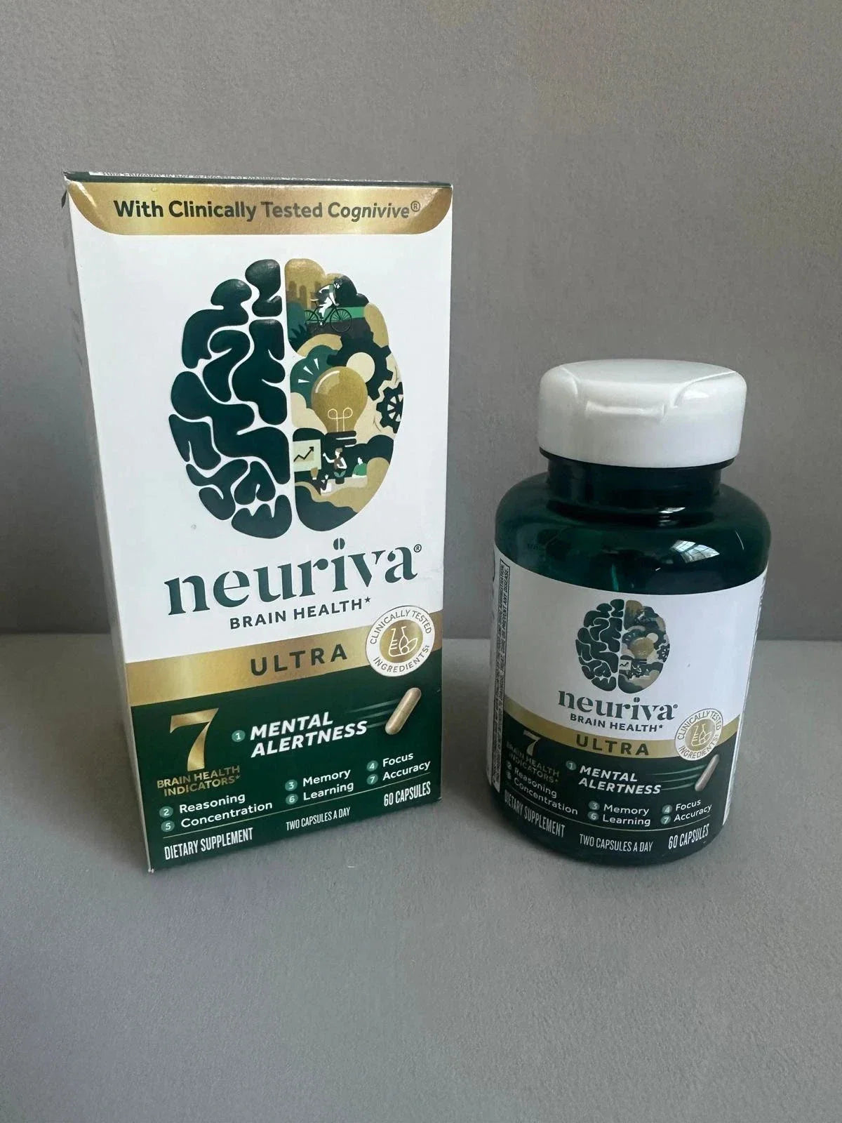 Neuriva Ultra Brain Health Memory Focus Mental Alertness 60 Caps   New