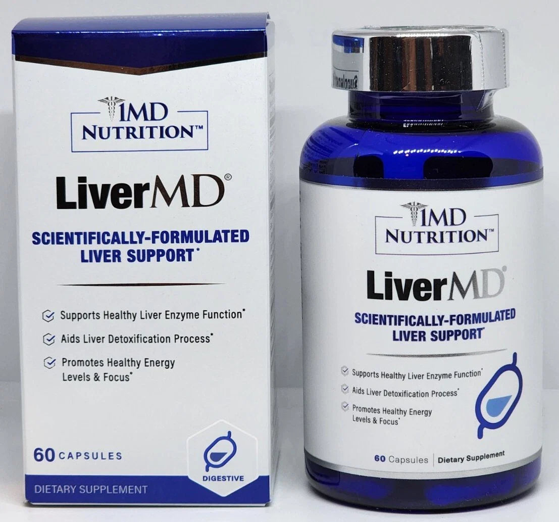 1MD LiverMD Liver Repair Support Supplement New Sealed 60 Capsules
