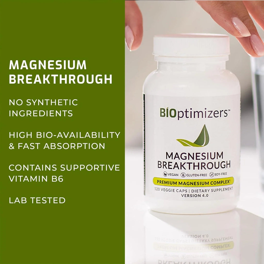 Magnesium Breakthrough Supplement 4.0 - Has 7 Forms of Magnesium: Glycinate, Mal