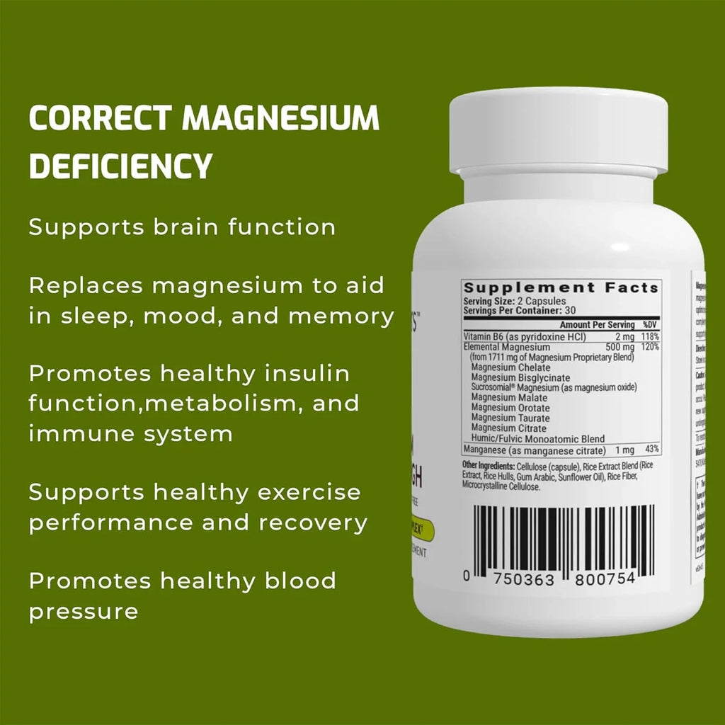Magnesium Breakthrough Supplement 4.0 - Has 7 Forms of Magnesium: Glycinate, Mal