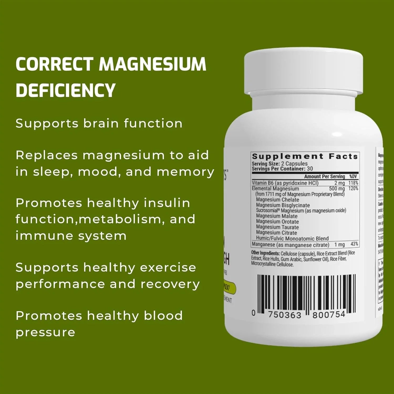 Magnesium Breakthrough Supplement 4.0 - Has 7 Forms of Magnesium: Glycinate, Mal