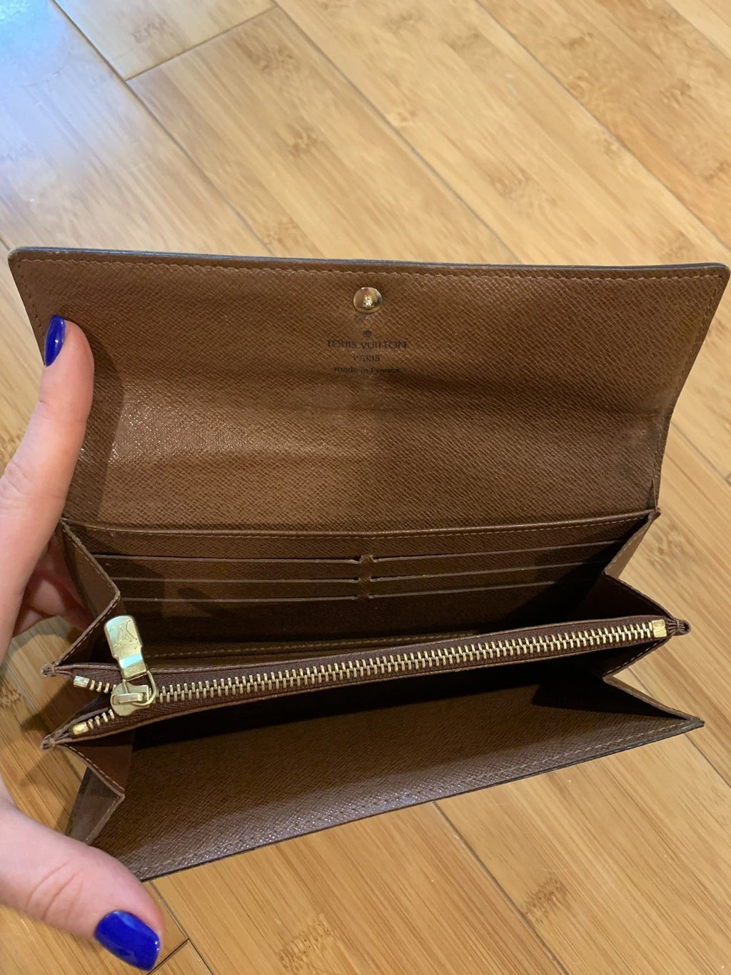 Monogram Long Wallet – Classic Designer Style Flap Wallet with Multiple Card Slots