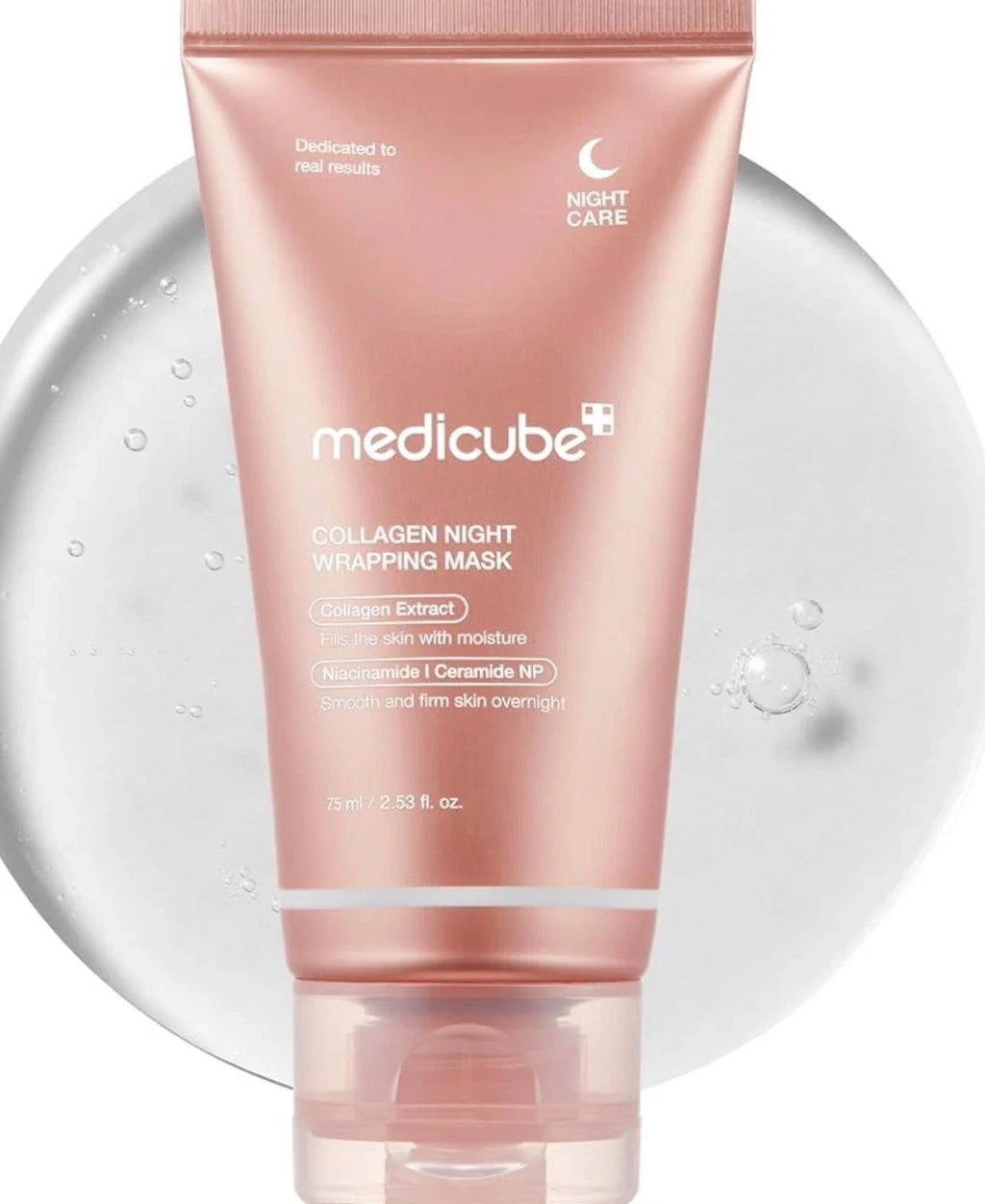 MEDICUBE Collagen Wrapping Mask 2.53 oz / 75ml Renewal Night Care Mask Cream