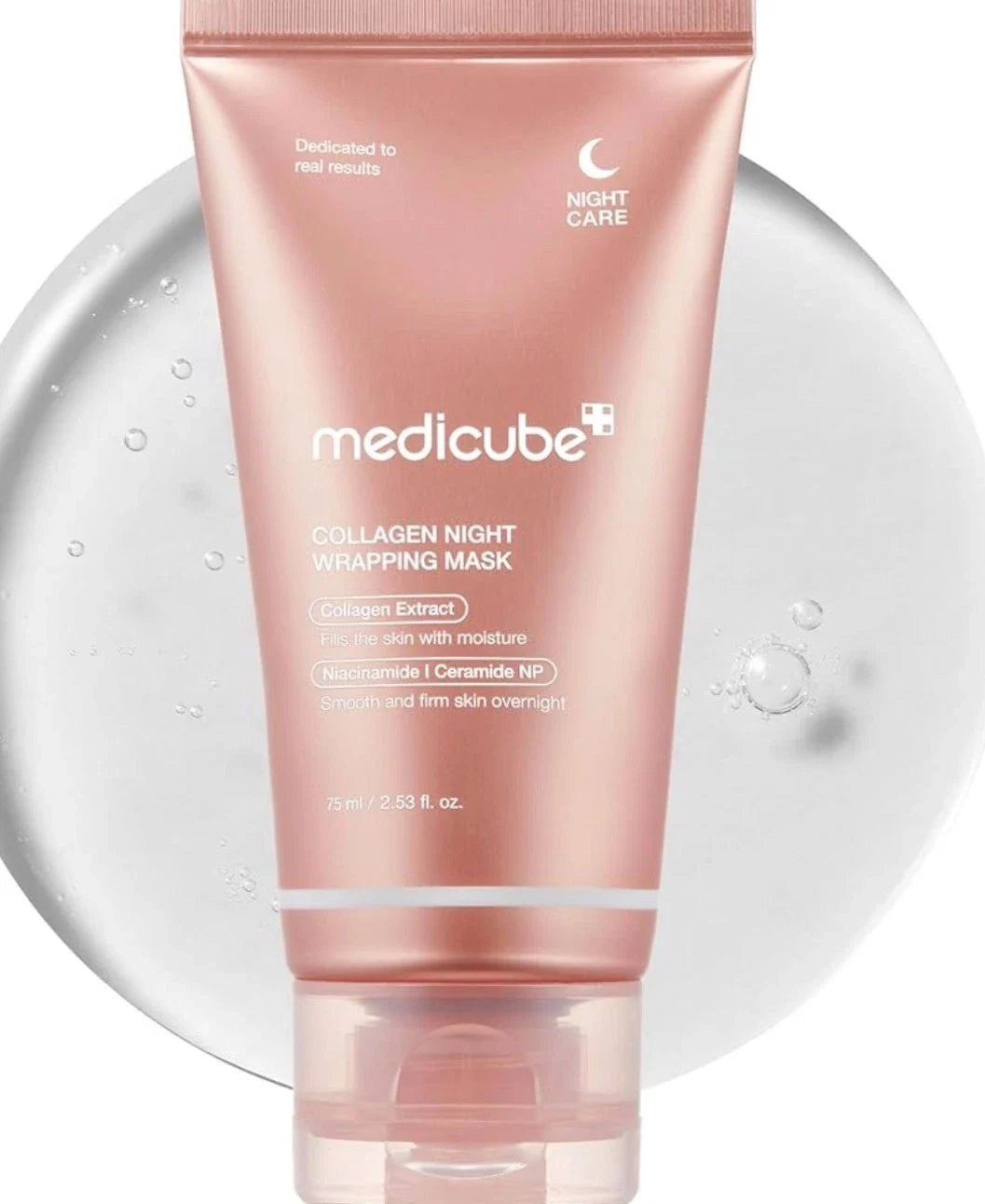 MEDICUBE Collagen Wrapping Mask 2.53 oz / 75ml Renewal Night Care Mask Cream