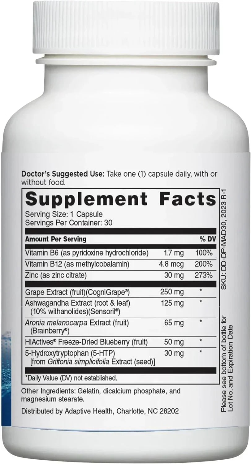 Mindful Advantage Brain Supplement for Memory and Focus - Boost Memory, Mental S