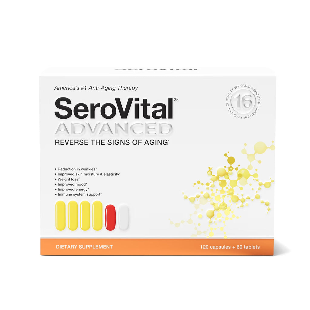 Advanced Anti-Aging Supplement for Skin, Energy & Vitality Support | Hormone Support Wellness Formula (180 Count Combo Pack)