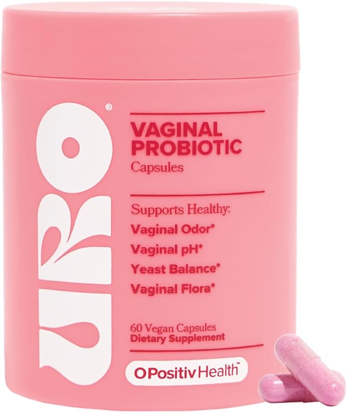 O Positiv URO Vaginal Probiotics for Women – pH Balance & Vaginal Health Support – 60 Capsules