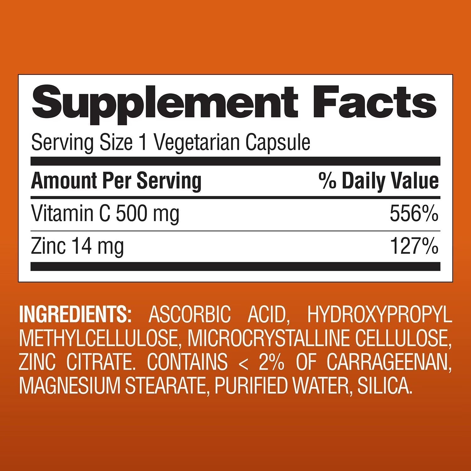 Member's Mark Vitamin C with Zinc Capsules – Immune Support Supplement | 400 Count